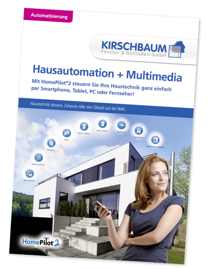 <p>
</p>

<p>
Um Kunden im Bereich Hausautomation schon vom Erstkontakt an perfekt informieren zu können und Vertrauen zu schaffen, wurde die neue Informationsbroschüre zum Homepilot in einer „Special Edition“ mit einer persönlichen Ansprache zu einer Kirschbaum-Version angepasst. 
</p> - © Foto: Rademacher/Kirschbaum

