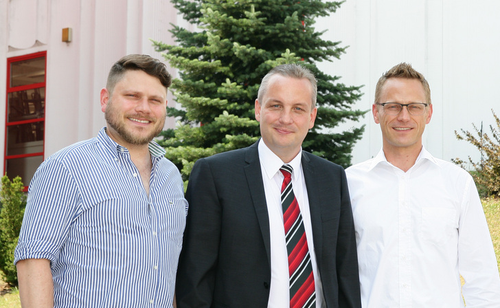 Das ist die künftige Wertbau-Führungsmannschaft (v. l.): Stefan Taig, Marcel Frei (Sprecher der Geschäftsleitung) und Carsten Taig.