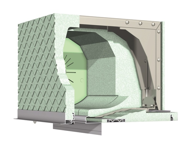 Die Statikkonsole wird fest mit dem Baukörper verschraubt.