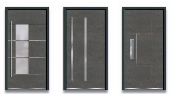 Haustürfüllungen mit der Keramikoberfläche "Art-Steel"