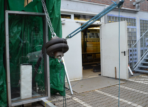 Exemplarischer Versuchsaufbau an der Hochschule Mainz.