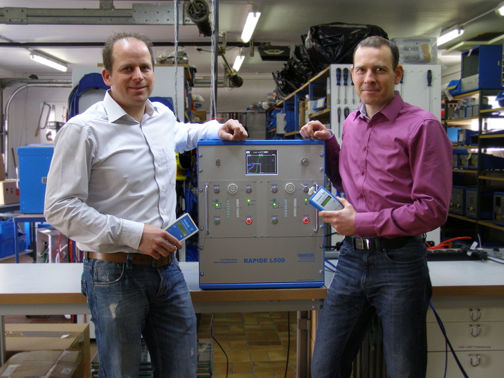 Die Helantec-Geschäftsführer Jochen Weiß (l.) und Gregor Witrofsky