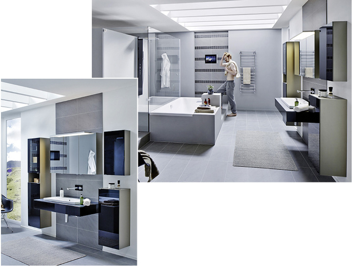 



Die Badmöbelserien Classical-Unit und Modern-Unit lassen sich mit Spiegelschränken oder Flächenspiegeln individuell ausstatten. 



Für die Möbel stehen Türen aus schwarz oder weiß bedrucktem VSG (8 mm) sowie verspiegelte Türen zur Auswahl. Die Rückwände sind aus schwarzem oder weißem Glas oder aus Spiegelglas gefertigt.
