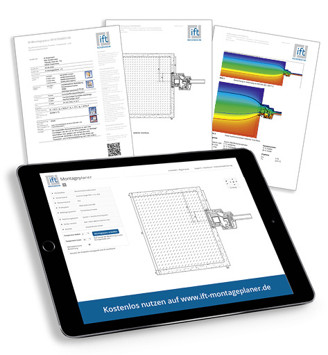 <p>
Bild 1 Der ift-Montageplaner unterstützt die Montagebetriebe durch eine einfache Auswahl geeigneter Produkte und einen fachgerechten Baukörperanschluss, der bauphysikalisch berechnet wird.
</p>