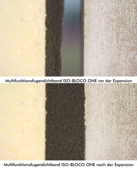 Nach der Montage des Multifunktionsfugendichtbands am Fensterrahmen bleibt genügend Zeit und Platz, auch größere Fensterelemente oder Haustüren in Ruhe einzustellen, zu justieren und zu befestigen.