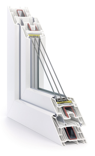 
Synego ist mit seiner Bautiefe von 80 mm für den Einsatz einer Dreifach-Wärmeverglasung bis zu 51 mm geeignet. 
