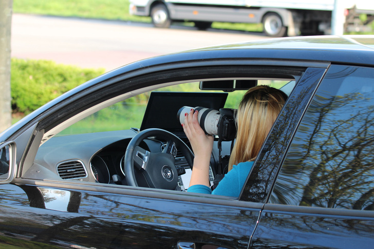 Detektivin im Einsatz