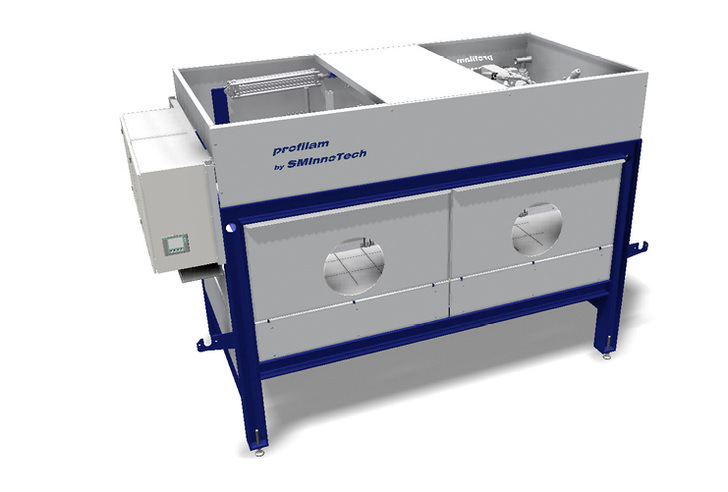 
Der Profilam-Laminator mit Programmsteuerung wurde speziell für das Glas-Handwerk entwickelt.
