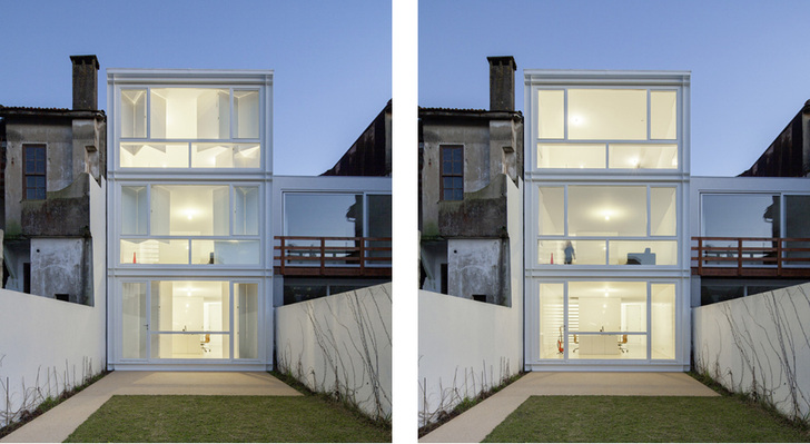 



Teil- oder voll geöffnet können die Faltläden je nach Tageszeit wahlweise als Sicht-, Sonnen- oder Blendschutz genutzt werden.
