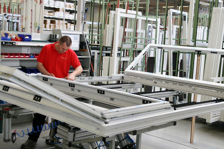 Ein Bild aus der Fensterproduktion bei Gugelfuss