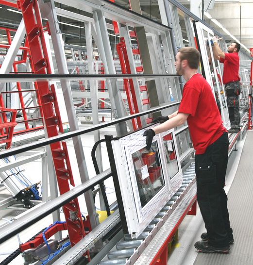 Fensterproduktion bei Aldra in Marl