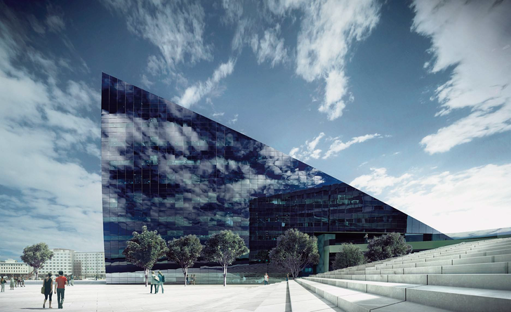 Das “Powerhouse 1 besitzt eine faszinierende Pixelfassade von Wicona, die zudem als Energielieferant fungiert. Details dazu erfahren Besucher am Wicona-Stand auf der BAU.