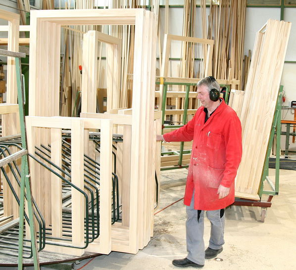 Holzfensterproduktion bei Freisinger in Österreich