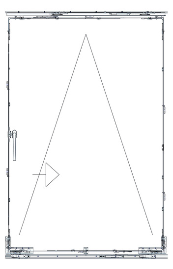 Das Bild zeigt eine mögliche Beschlagzusammenstellung für die Premiumlösung “PS Air Com“.