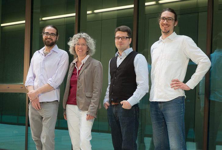 Das Forschungsteam der Hochschule für Technik (HFT) Stuttgart: Maximilian Haag, Prof. Dr. habil. Ursula Eicker, Dr. Tobias Erhart, Dipl.-Phys. Daniel Gürlich.