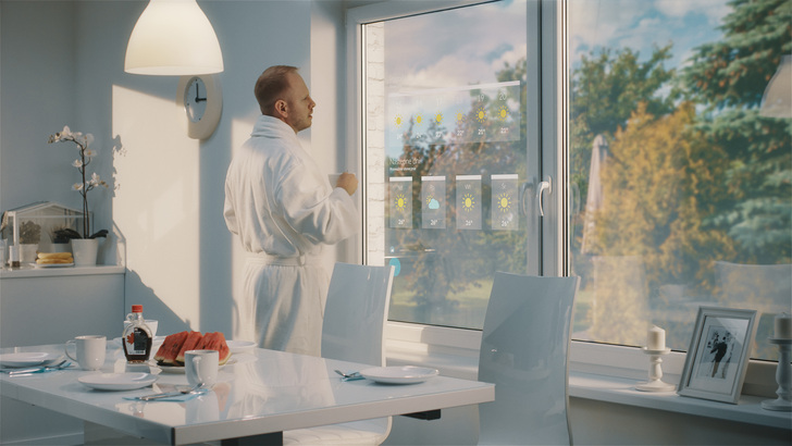 Wie ein Tablet oder Smartphone lasse sich das Fenster nutzen.