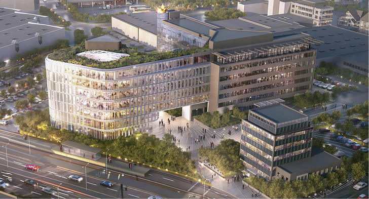 



Schüco erweitert seine bestehende Unternehmenszentrale in Bielefeld: Der durch das Architekturbüro 3XN geplante Neubau wird mit eigenen Schüco Systemlösungen realisiert und mit der bisherigen Unternehmenszentrale verbunden.
