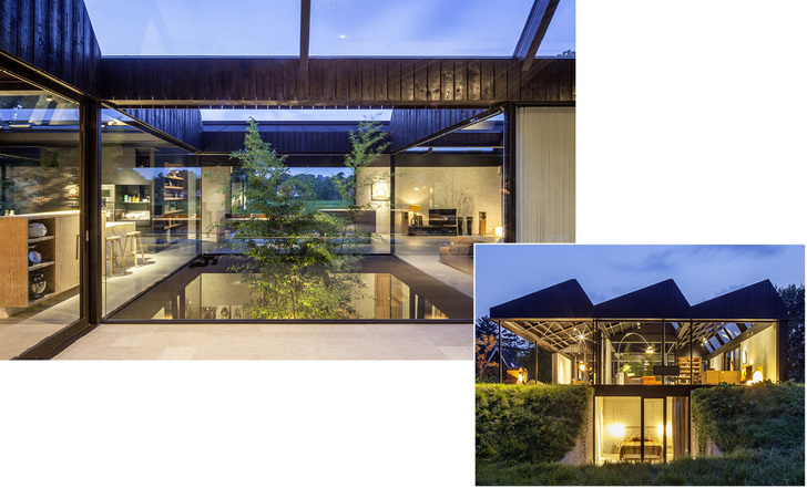 



Großflächige Fassaden, Verglasungen und Schrägverglasungen sorgen für Transparenz und Licht in diesem mit thermfix vario errichteten Architektenhaus.
