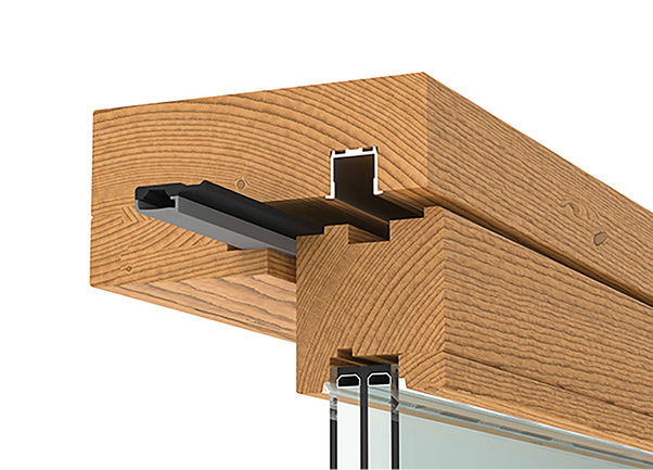 



Durch ihre platzsparende Bauweise fällt die neue Dichtungsschiene kaum ins Auge. 
