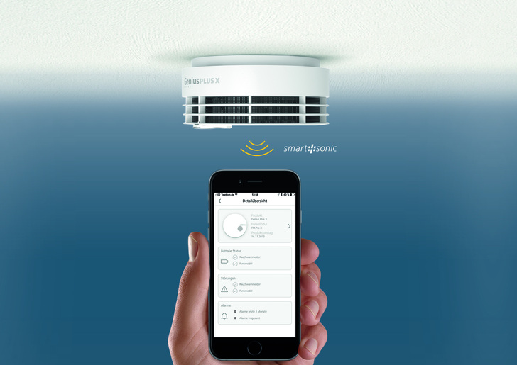 Rauchwarnmelder wie der Genius Plus X sind mittlerweile auch smart per App ansprechbar.