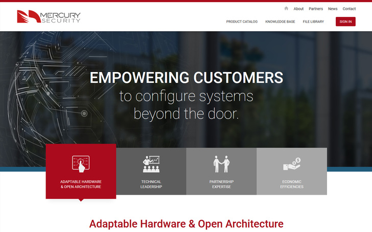 Mercury Security, hier die Homepage, gehört bald zur Assa Abloy Gruppe. - © Screenshot

