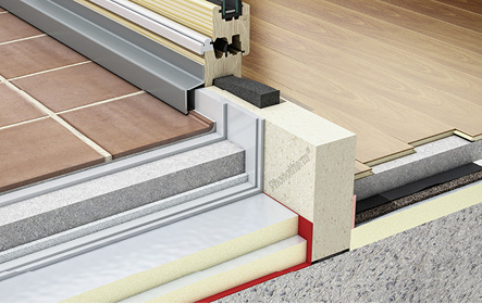 



Aufgrund der hohen Druckbelastbarkeit eignet sich Phonotherm bei großen und schweren Fensterelementen als Werkstoff für gedämmte Unterbauprofile.
