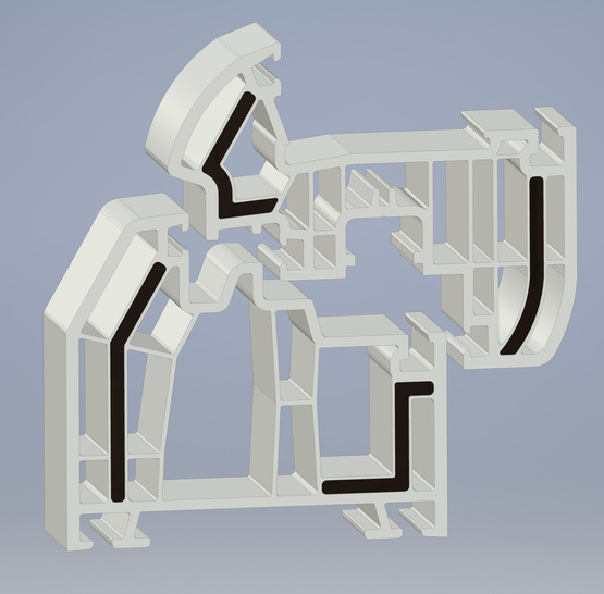 PVC Fensterprofile können mit Ultradur verstärkt werden - © BASF
