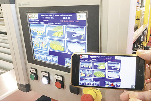 



Vollständige digitale Maschinenkontrolle (passiv und aktiv) per Smartphone-App an einer automatischen Glaswaschmaschine (Triulzi).
