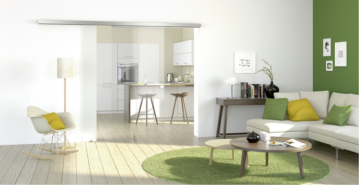 
Mit Muto präsentiert dormakaba eine Lösungsvielfalt für manuelle Schiebetüren in Glas und Holz. 



