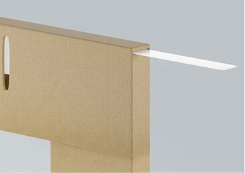 
Die neue Exte Flachleiste auf 50 m-Rolle für minimalen Verschnitt; lieferbar in acht Standardfarben



