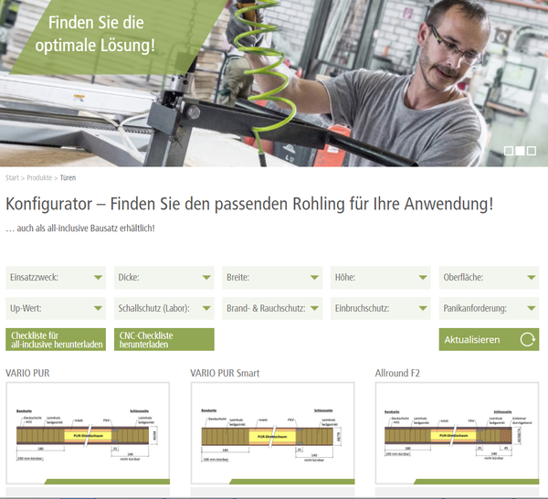 © Screenshot von der Variotec-Homepage