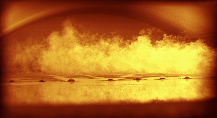 Die Befeuerung der Schmelzwanne