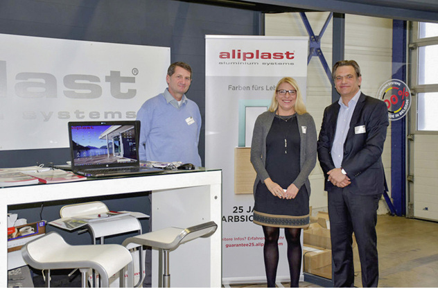 <p>
</p>

<p>
Für das Themenfeld „Aluminiumprofile“ war aliplast aluminium systems aus Belgien auf dem Branchentreff.
</p> - © Foto: Daniel Mund / GLASWELT

