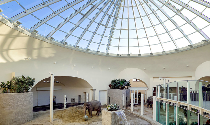 <p>
</p>

<p>
Mammutprojekt Glaskuppel: Die Dachfläche von 664 m² Größe war ebenso Herausforderung wie die elliptische Form. Nach Bauwerksuntersuchungen fiel die Entscheidung auf eine Stahlkonstruktion als Basis sowie Verglasungssysteme der Jet-Gruppe.
</p> - © Fotos: JET-Gruppe

