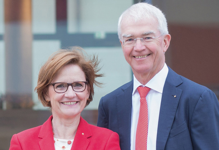 Die Lamilux Geschäftsführer Dr. Dorothee und Dr. Heinrich Strunz