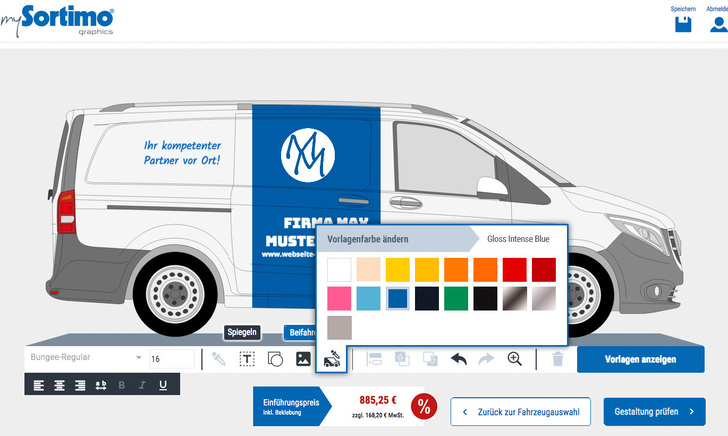 mySortimo graphics: Einfache und intuitive Bedienung durch professionelle Designvorlagen. - © Sortimo
