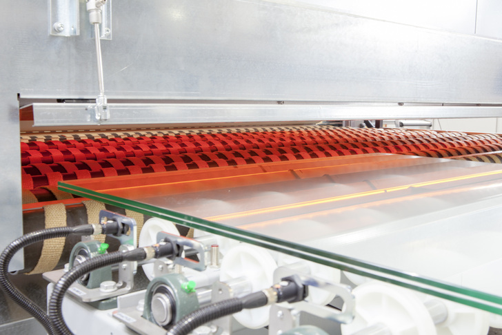 Die erste Laminierglas-Linie, die zu 100% in Österreich hergestellt wurde, ging nach Kuwait. - © Lisec
 Die erste Laminierglas-Linie, die zu 100% in Österreich hergestellt wurde, ging nach Kuwait.