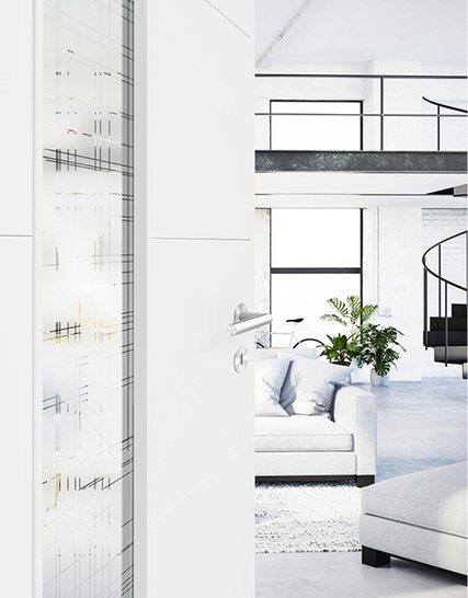 
Das Tür-Modell Royal 400 ist in zwei unterschiedlichen Weißtönen erhältlich.



