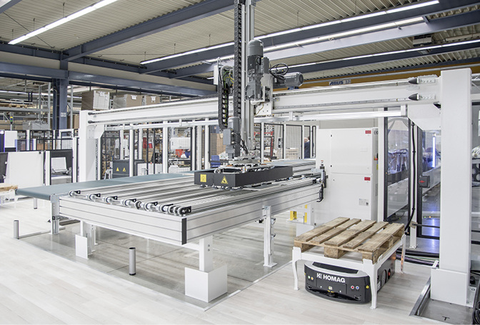 
Bereits auf der Messe in Nürnberg stellten die beiden Partner ein erstes erfolgreich durchgeführtes Projekt vor: Die erste autonom arbeitende Zelle im Holzhandwerk.



