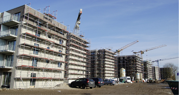 



Geradlinig, modern, robust: Mit dem neu entstehenden Quartier wird bezahlbarer Wohnraum geschaffen.
