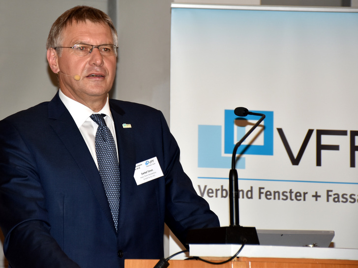 Detlef Timm als Verbandspräsident sprach in seinen Impulsreferat über "Erfolg durch gut abgestimmte Aufträge"