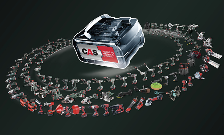 
Ein Akku für alles – Neun Elektrowerkzeug-Hersteller präsentieren mit CAS ein gemeinsames Akku-System



