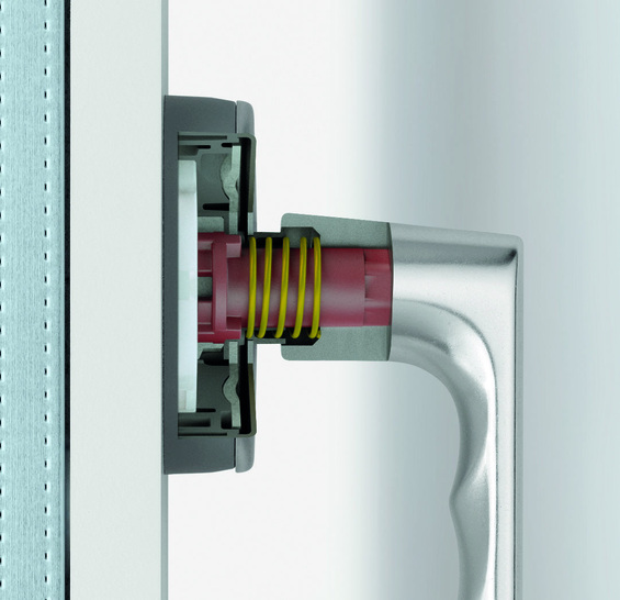 Einbruchhemmender Hoppe-Fenstergriff mit der Technik SecuForte