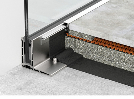 



Beim Ganzglasgeländer Visioplan von Abel Metallsysteme wird die Anschlussabdichtung am Basisprofil mit einer zweiteiligen Profilschiene gelöst.

