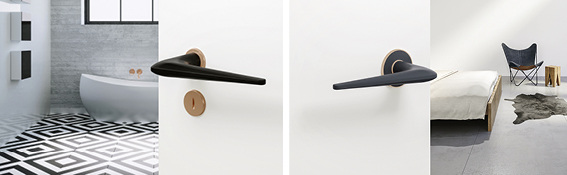 



Die Türdrücker-Modelle 250 und 162 unterstreichen die Edition matt. Mit den zweifarbigen bicolor Drückern lassen sich persönliche Designobjekte kreieren.
