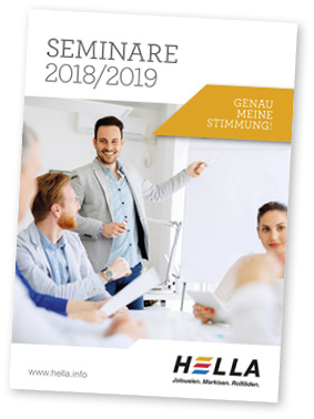 <p>
</p>

<p>
Insgesamt 12 Seminare/Workshops über ganz Deutschland verteilt umfasst das im Herbst beginnende Seminarprogramm.
</p> - © Foto: Hella

