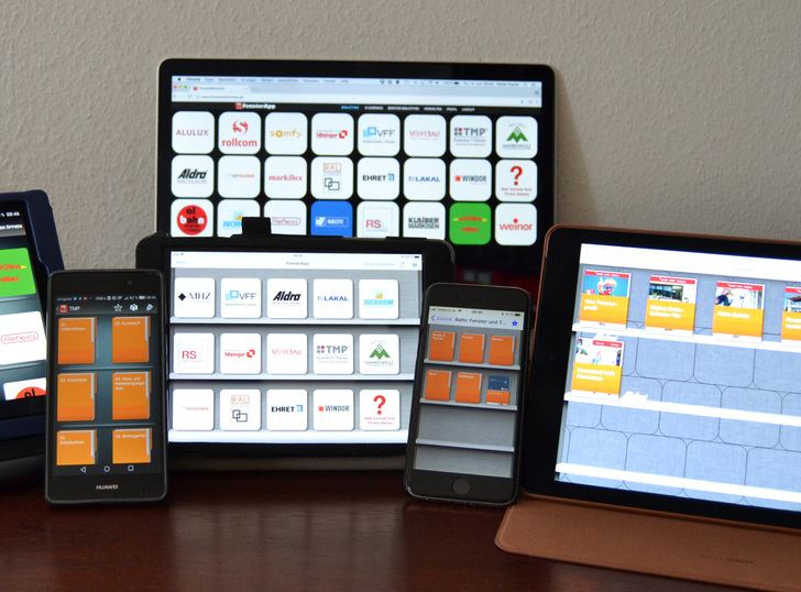 Die FensterApp läuft praktisch auf allen mobilen Internetgeräten wie Smartphones oder Tablets, egal ob Android oder iOS installiert ist.