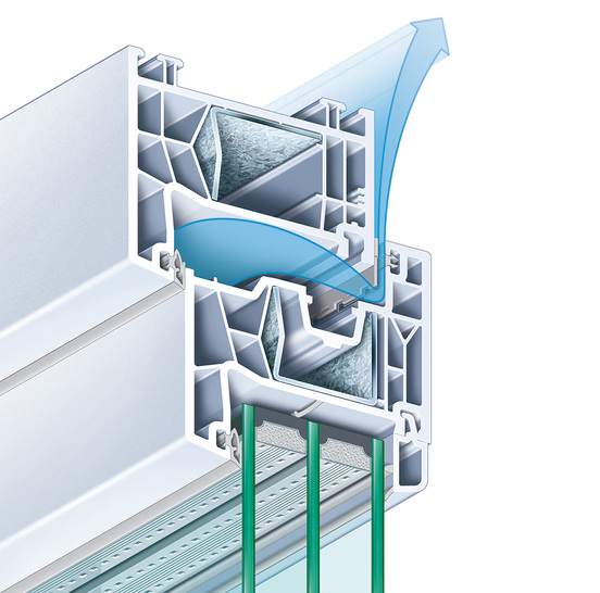 Der neue Fensterfalzlüfter ClimaTec Plus bietet durch seinen universellen Einsatz in den 76-mm Systemen sowie im System 88 Mitteldichtung absolute Flexibilität. - © Profine-Group
