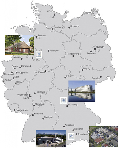 <p>
</p>

<p>
Der Standort ift West in Rheda-Wiedenbrück verbessert die Kundennähe in NRW und im Nordwesten von Deutschland.
</p> - © ift Rosenheim


