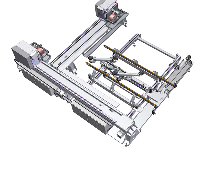 
Haselsteiner hat ein Drehsystem entwickelt mit dem sich Flachgläser bis 2700 × 2700 mm erst drehen und dann genau an einer Kante positionieren lassen. 



